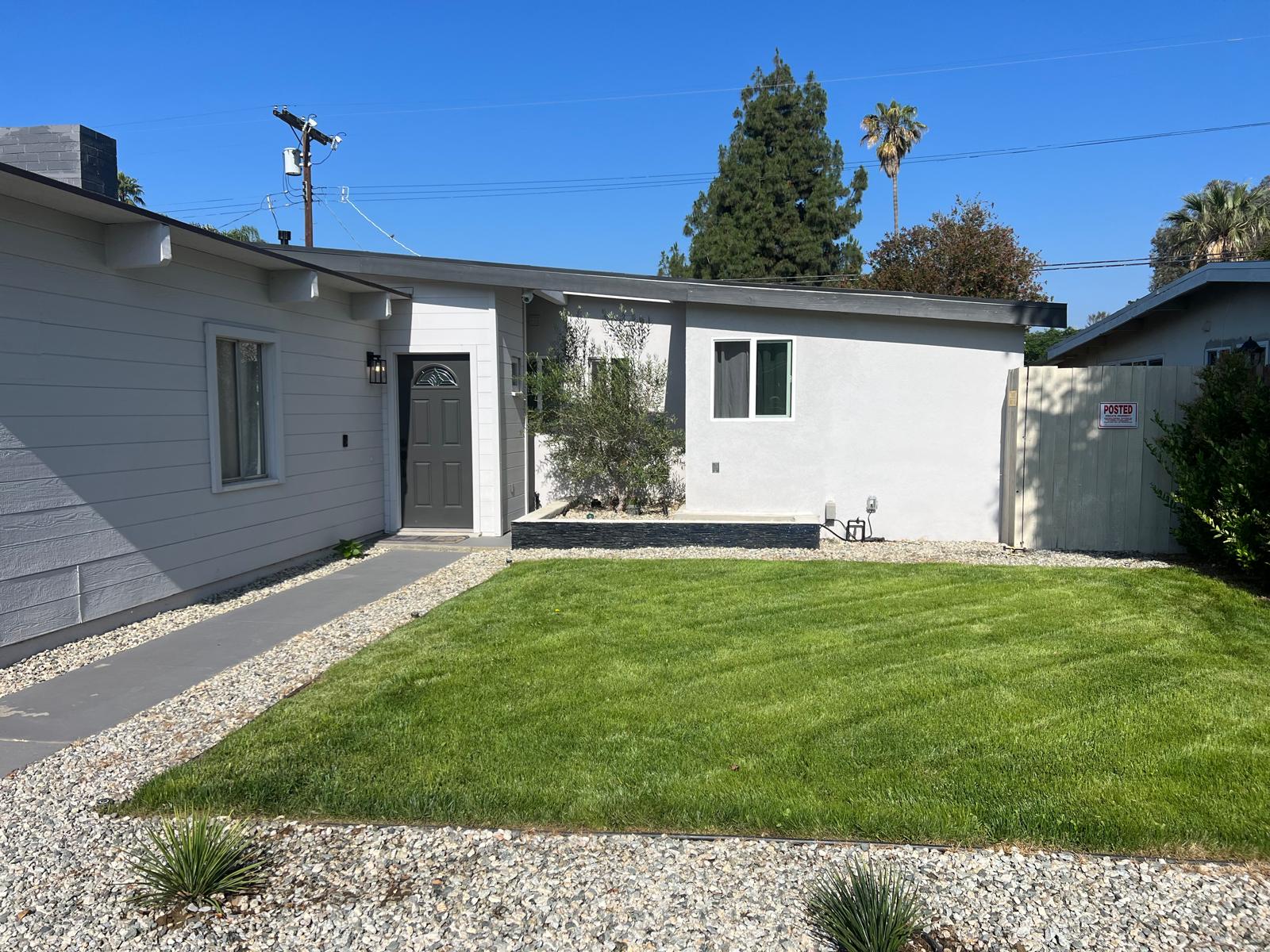 Renovated modern home exterior